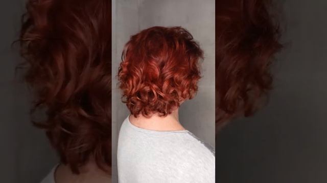 Кудрявые волосы. Химическая завивка. Укладка волос(завивки) на расческу. Рыжие, красные волосы смотреть онлайн