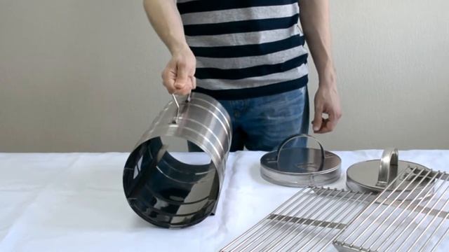 Коптильня походная "Цилиндр" диам. 180 мм|Smokehouse "Cylinder" diameter 180 mm смотреть онлайн