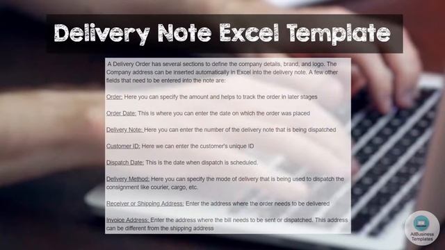Delivery Note Excel Template смотреть онлайн