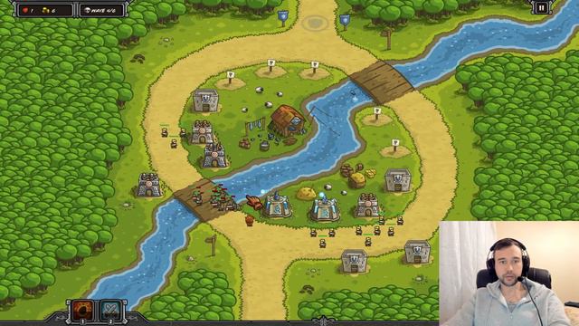 Проходим ЗЛУЮ 4 Карту в Кингдом Раш на Максимальной Сложности | Kingdom Rush четвертая карта ветера смотреть онлайн