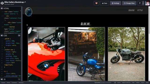 Bike Gallery Bootstrap | Developer Sahad смотреть онлайн
