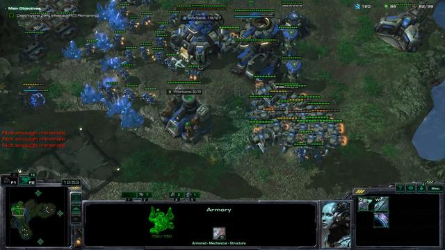 StarCraft 2 WoL NEW Patch 5.0 achievements Mission 11A (Raid & Plunder) on BRUTAL! смотреть онлайн