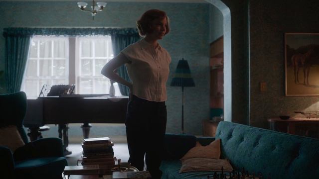 Сцена из сериала "Ход королевы" смотреть онлайн