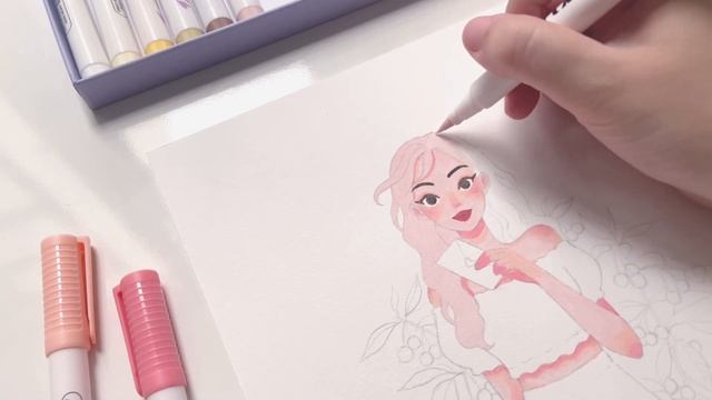 Trying Out New Markers / Arrtx 30 Colors Acrylic Markers Review смотреть онлайн