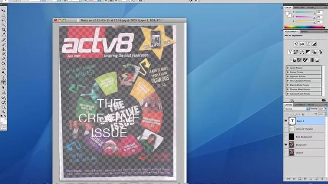 Inserting Text into a Photoshop File смотреть онлайн