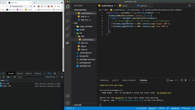 How to animate on scroll without libraries using a custom function смотреть онлайн