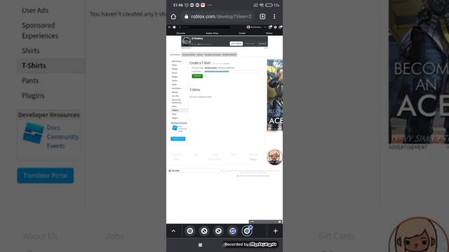 Как сделать свою футболку на телефоне/roblox смотреть онлайн