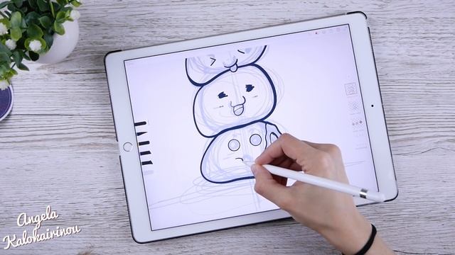 MOCHI? | Illustration on IPad Pro + Apple Pencil - Adobe Draw смотреть онлайн