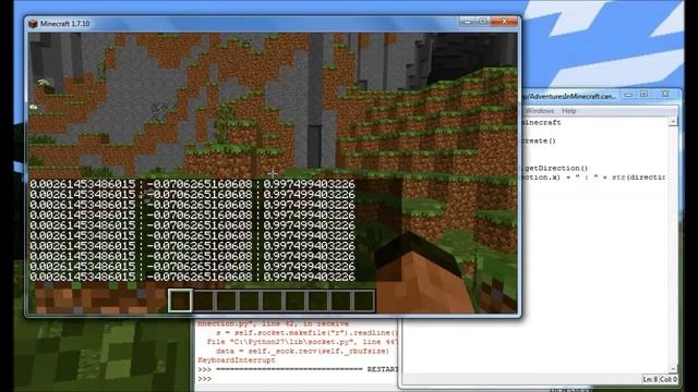Minecraft API - Get the players direction смотреть онлайн