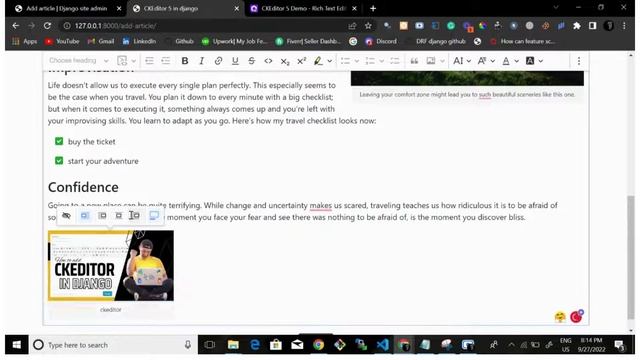 How to add Ckeditor5 in Django? смотреть онлайн