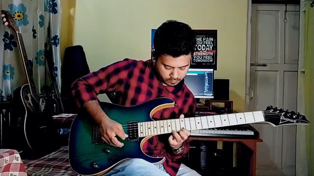 Kiesel Backing Track Improvisation| Ibanez rg421 смотреть онлайн