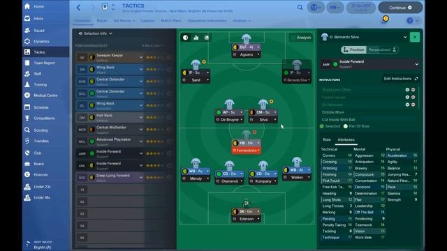 FM18 Pep Guardiola's Man City Tactic - Total Football In Football Manager 2018 смотреть онлайн