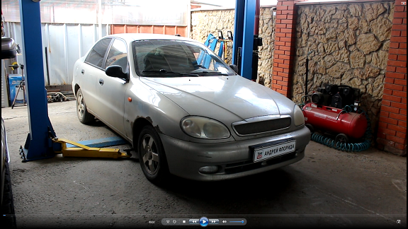 Замена подшипников задних ступиц на Chevrolet Lanos Шевроле Ланос 2008 года