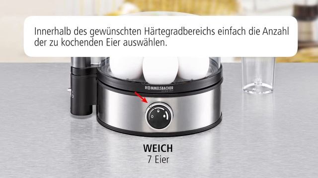 ROMMELSBACHER ER 400 ♥ Eierkocher ♥ Unentbehrlich für ein gutes Frühstück смотреть онлайн