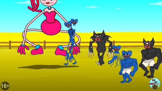 ИГРА В КАЛЬМАРА С МАМОЙ ДЛИННЫЕ НОГИ И ХАГИ ВАГИ! (Poppy Playtime Huggy Wuggy Мультик Анимация) смотреть онлайн