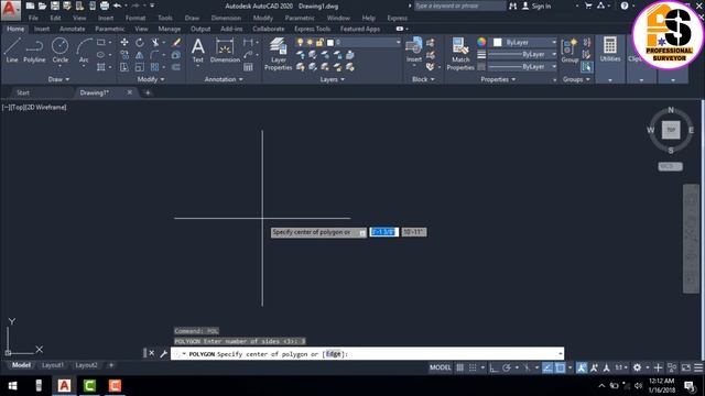 AUTOCAD 2020 LESSON 09 || HOW TO DRAW POLYGON IN AUTOCAD || смотреть онлайн