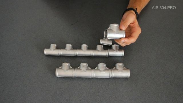 Тройник резьбовой нержавеющий AISI304 смотреть онлайн