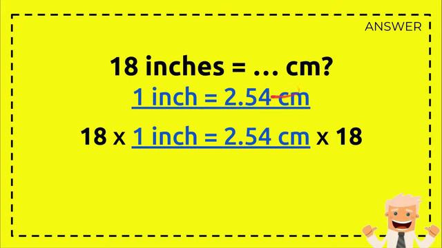 18 inches in cm смотреть онлайн