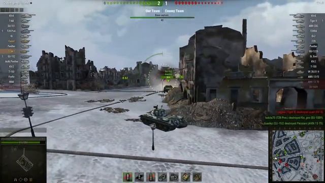 World of Tanks - T-34-1 - Ruinberg - 1 Kill смотреть онлайн