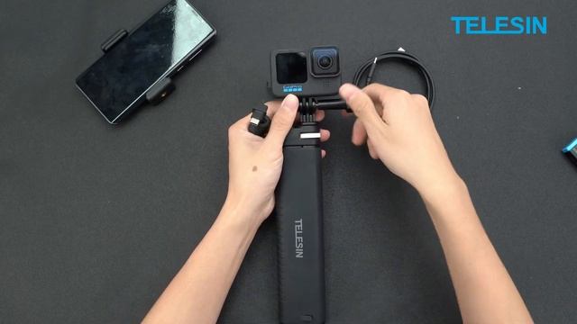 TELESIN Rechargeable Selfie Stick  Tutorial