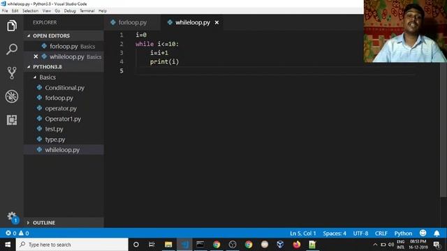 ? Python Looping - While Loop Examples | ?Python for beginners | ?Python complete course in Tamil смотреть онлайн