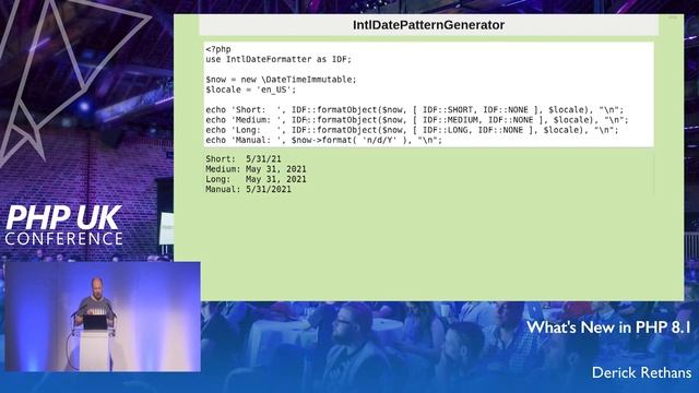 What's New in PHP 8.1 - Derick Rethans - PHP UK 2022 смотреть онлайн