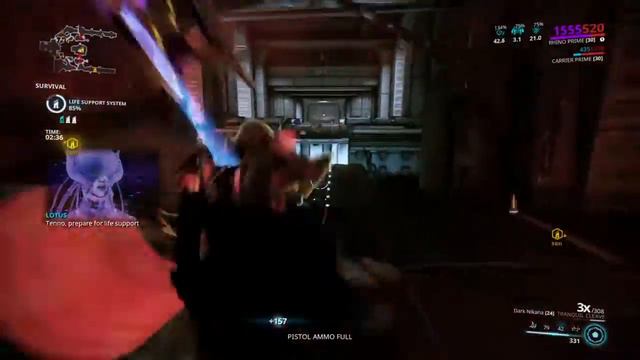 Warframe - MELEE Riven Unveiled (3X MELEE Combo Multiplier With Sentinel On) Survival Mission смотреть онлайн