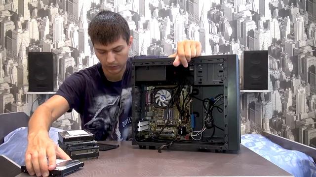Собираем комп в корпусе Fractal Design Core 1000 смотреть онлайн