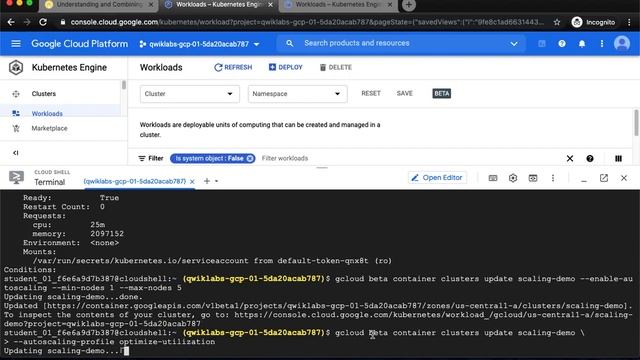 Understanding and Combining GKE Autoscaling Strategies GSP768 смотреть онлайн