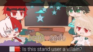 BNHA react to JJBA | bella_cado | bnha/mha | gacha club | jojo