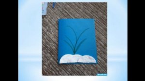 Аппликация "Подснежник". 2 класс