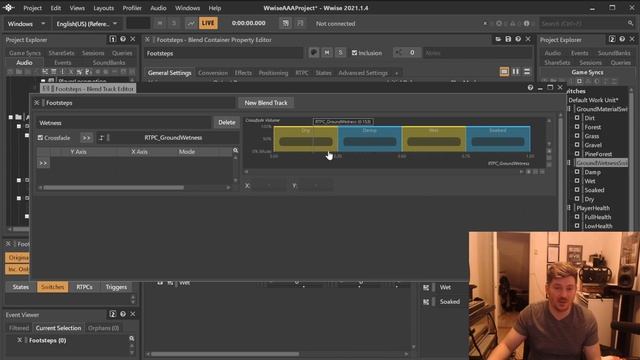 Setting up a AAA Wwise project - Part 4: Setting up Switches and blends with RTPCs to work together смотреть онлайн