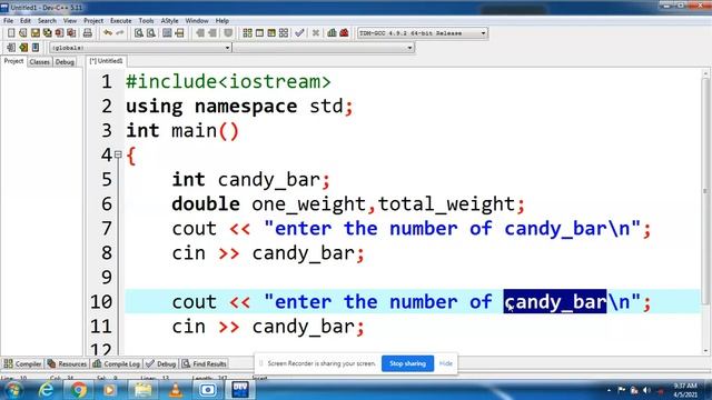 #LECTURE 3 Difference between Double and integer|how to use integers and double in c++| смотреть онлайн