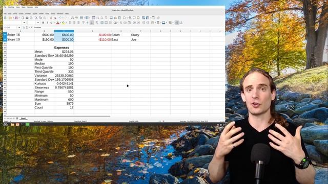 Basic Descriptive Statistics with Libre Office Calc смотреть онлайн