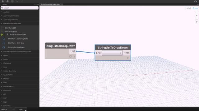 BIM Shark String List To DropDown Demo смотреть онлайн