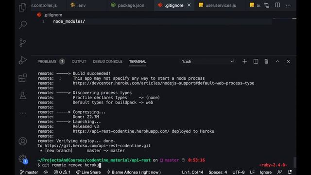 Capitulo 19 | Deploy a heroku | API REST con Node.js смотреть онлайн