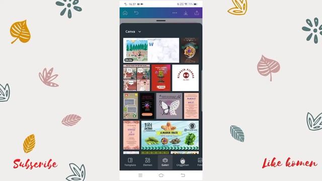 TUTORIAL CANVA DASAR FREE PAKAI HP ANDROID 2021 смотреть онлайн