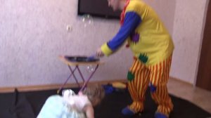 Клоун-аниматор и шоу огромных мыльных пузырей Show giant soap bubbles