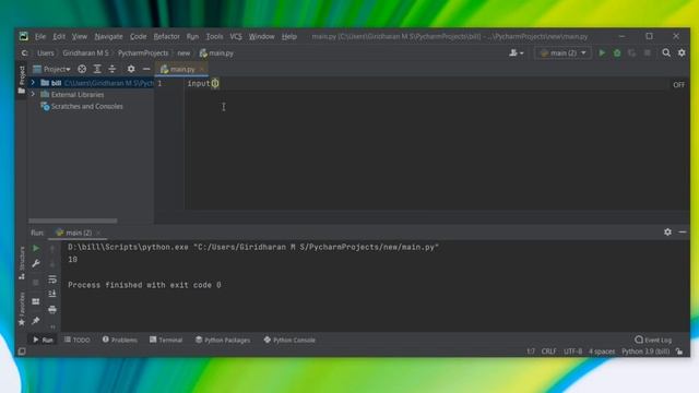VARIABLES AND USER INPUT|PYTHON|LEARN WITH GIRI смотреть онлайн