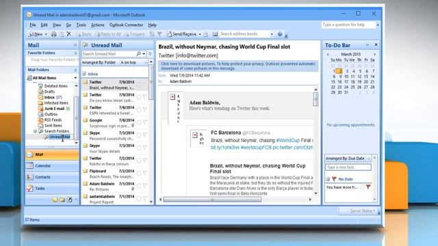 How to add a Unread Mail folder in Microsoft® Outlook 2007 смотреть онлайн