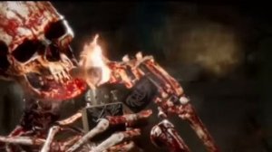 Скелет закуривает сигару