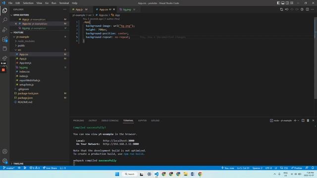 Text Infront of image  overlay - React