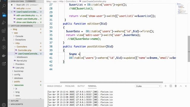 Crud Application in Laravel | Laravel 7.x CRUD Operation Part -5 смотреть онлайн