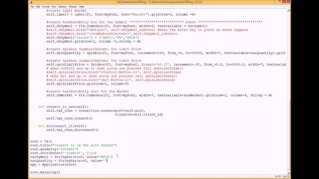 Trading Platform Tutorial in Python 3 - creating the form смотреть онлайн