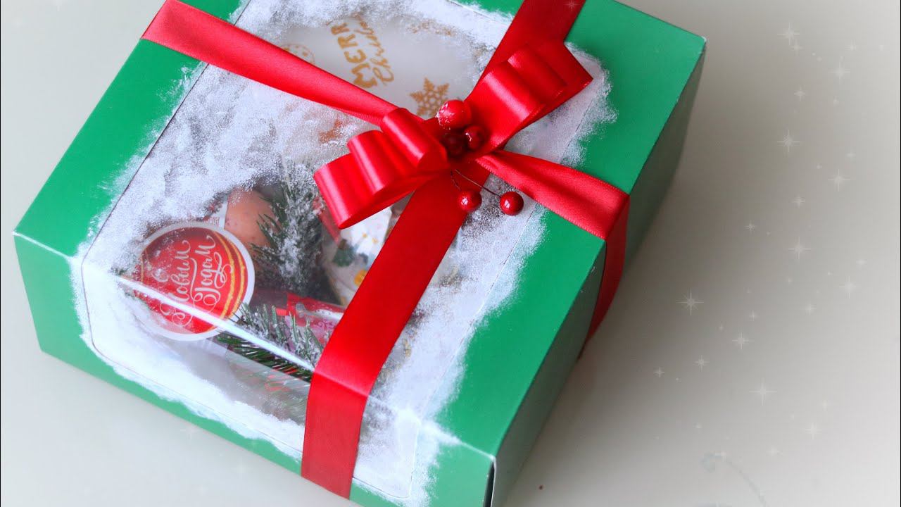 ОЧЕНЬ ЛЕГКО СОЗДАТЬ!!! Новогодний BOX за 10 минут. DIY. Этот подарок порадует любого.
