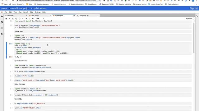 Comparing the Dask and Spark Interfaces смотреть онлайн