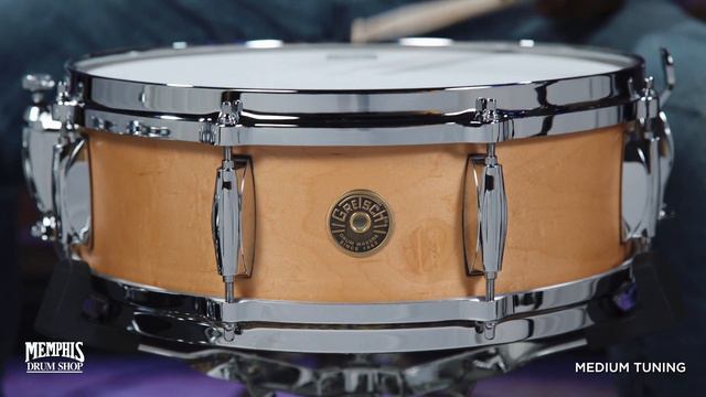 Gretsch 14x5 USA Custom Ridgeland Snare Drum - Natural Satin (GRSL0514S8CLXT) смотреть онлайн