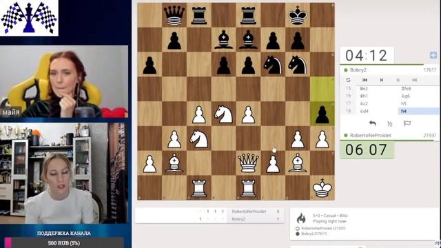 Парные Шахматы: А. Гельман  Д.Щукин VS М. Фоминых  М. Порожняк  lichess.org RU