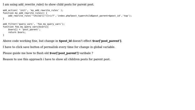 Wordpress: How to flush Global query variables in wordpress? смотреть онлайн