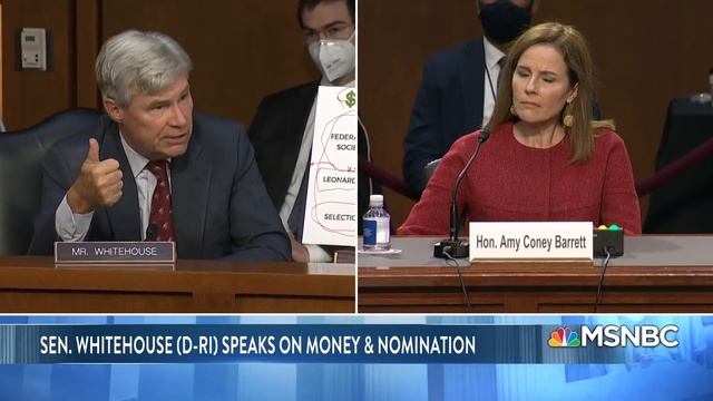 Sen. Whitehouse Gives Presentation On 'Dark Money' Influence On Supreme Court Nomination | MSNBC